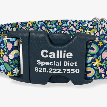 closeup of buckle personalization